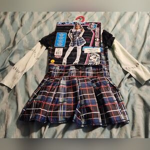 Monster High Frankie Stein Halloween Costume Girls Size Large 12-14 Age 8-10